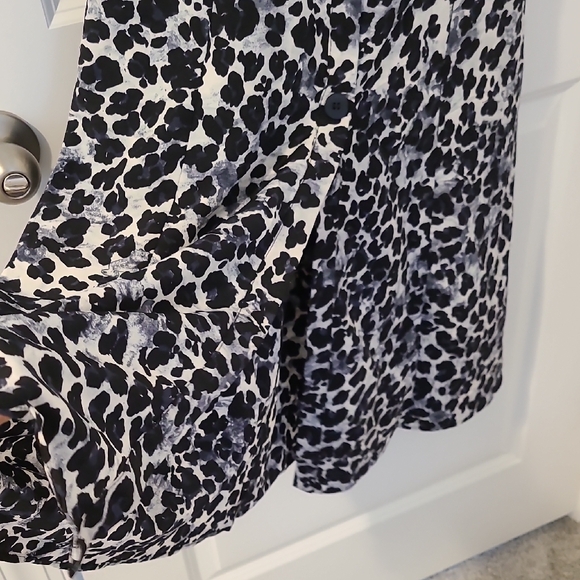 Zara Black and White Midi Sundress with Spaghetti Straps for Casual Nights - Picture 3 of 7